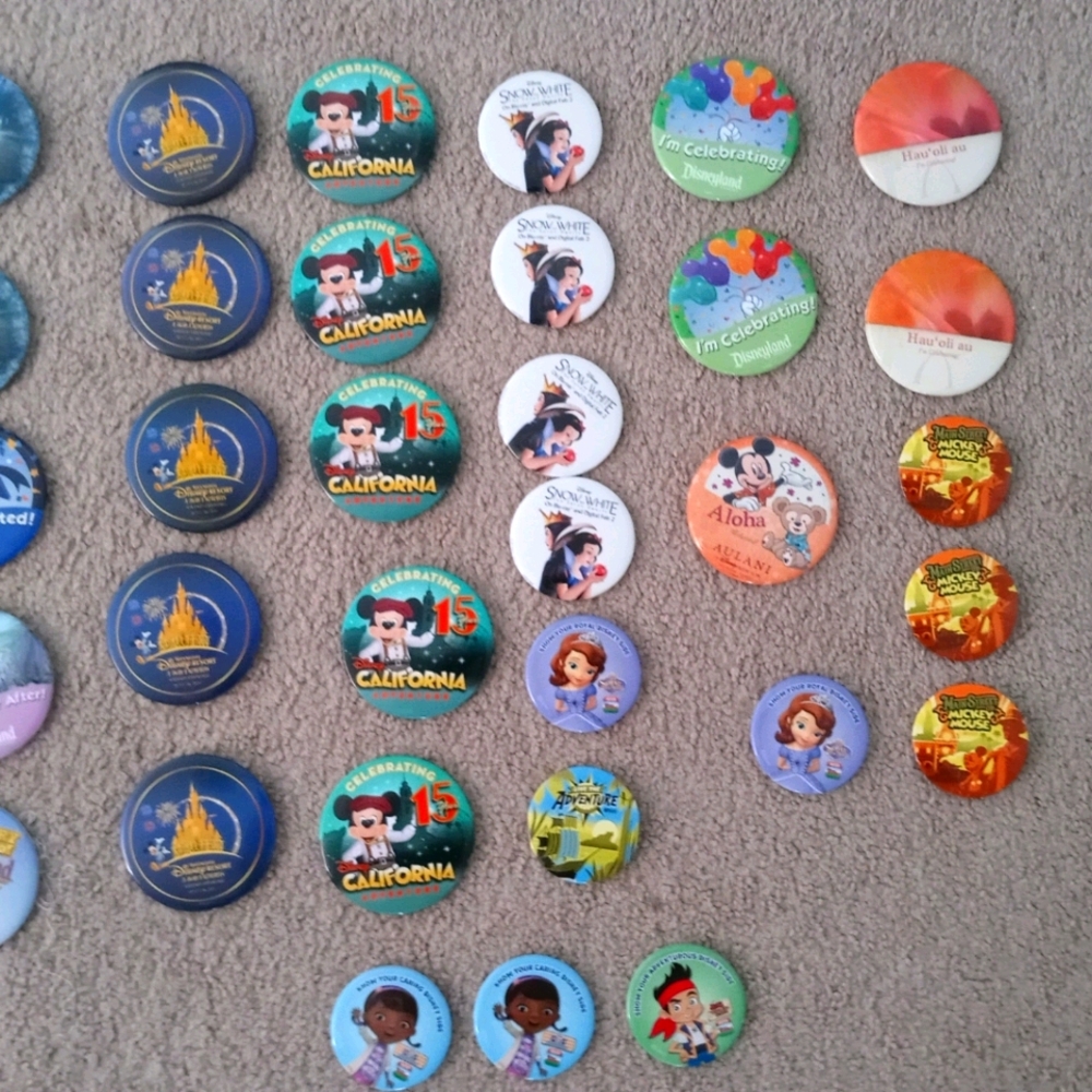 Disney Button Assortment 30+ pieces